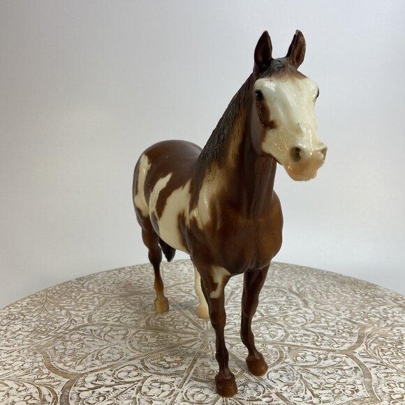 Vintage Breyer Traditional Yellow Mount #51 Paint Stallion Adios Mold 1970s Old - Picture 1 of 12